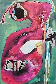 Rolph Scarlett -&nbsp;Purple Figure, c. 1950