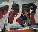 Melville  Price, Untitled (from the Black Warriors Series)
c. 1961, Oil on canvas
