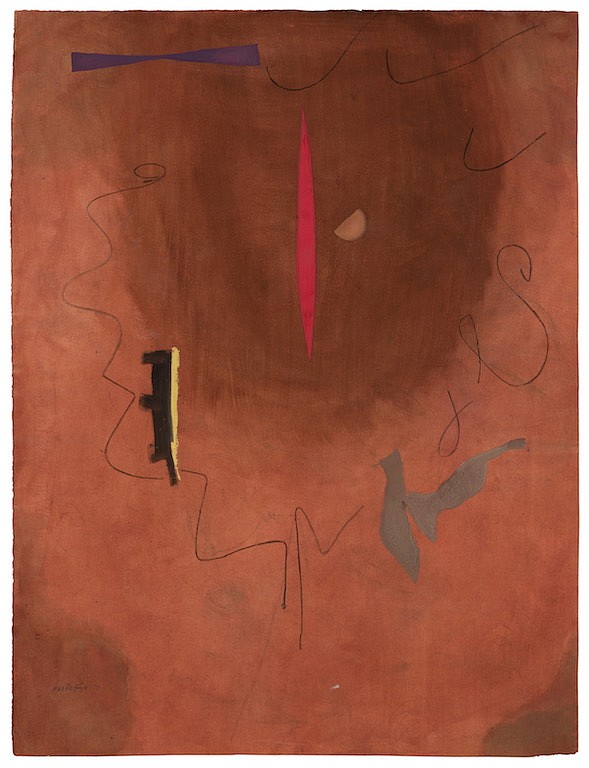 Perle Fine, Spectre, 1947
Gouache on paper, 33 x 25 in.
FIN001