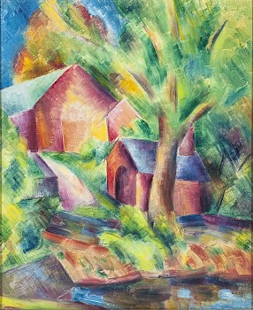 Konrad Cramer -&nbsp;The Red Barn, c. 1919