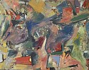 Melville  Price, Untitled
1959, Oil on paper laid to canvas