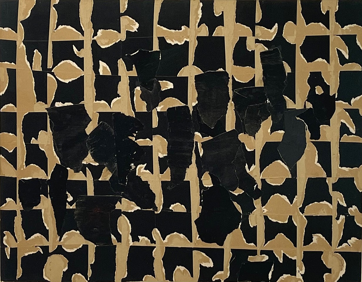 Robert  Richenburg, Crowded Room, 1961
Collage on paper, 22 x 28 in.
RIC001