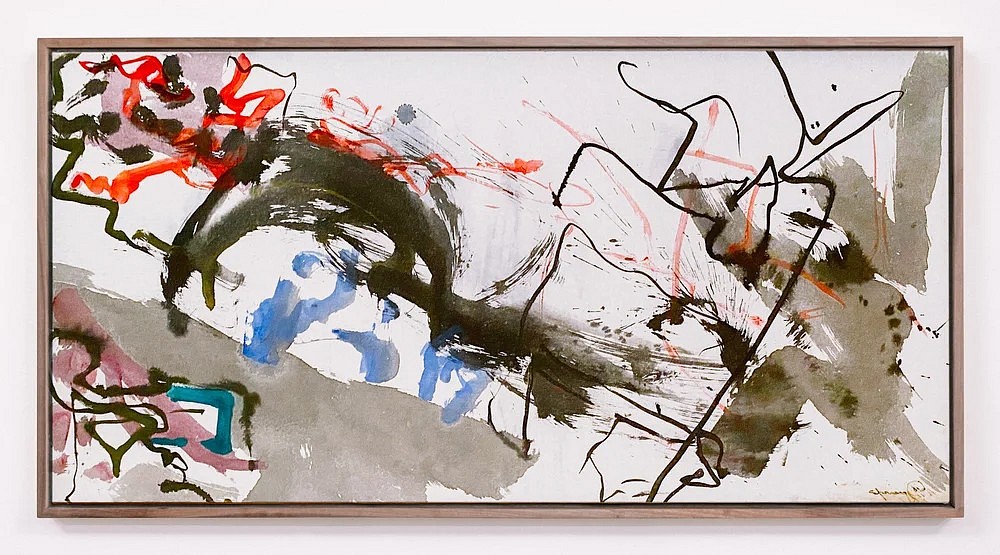 Vivian Springford, Untitled, c. 1962-1963
Mixed media on Mulberry paper laid to canvas, 24 1/2 x 47 in.
SPRI030