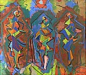 Irving George Lehman, Three Dancers
c. 1935, Oil on board