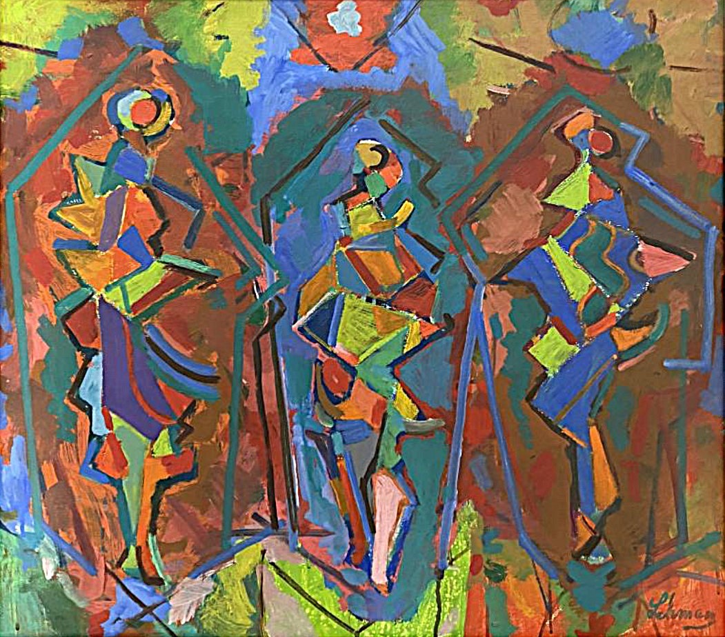 Irving George Lehman, Three Dancers, c. 1935
Oil on board, 23 1/2 x 25 1/2 in.
LEHM005