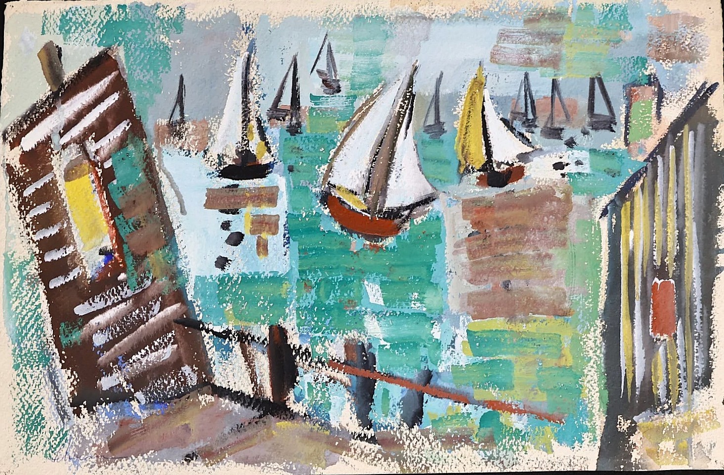 Irving George Lehman, Untitled, Seascape, c. 1935
Mixed media on paper, 12 1/2 x 19 1/2 in.
LEHM009